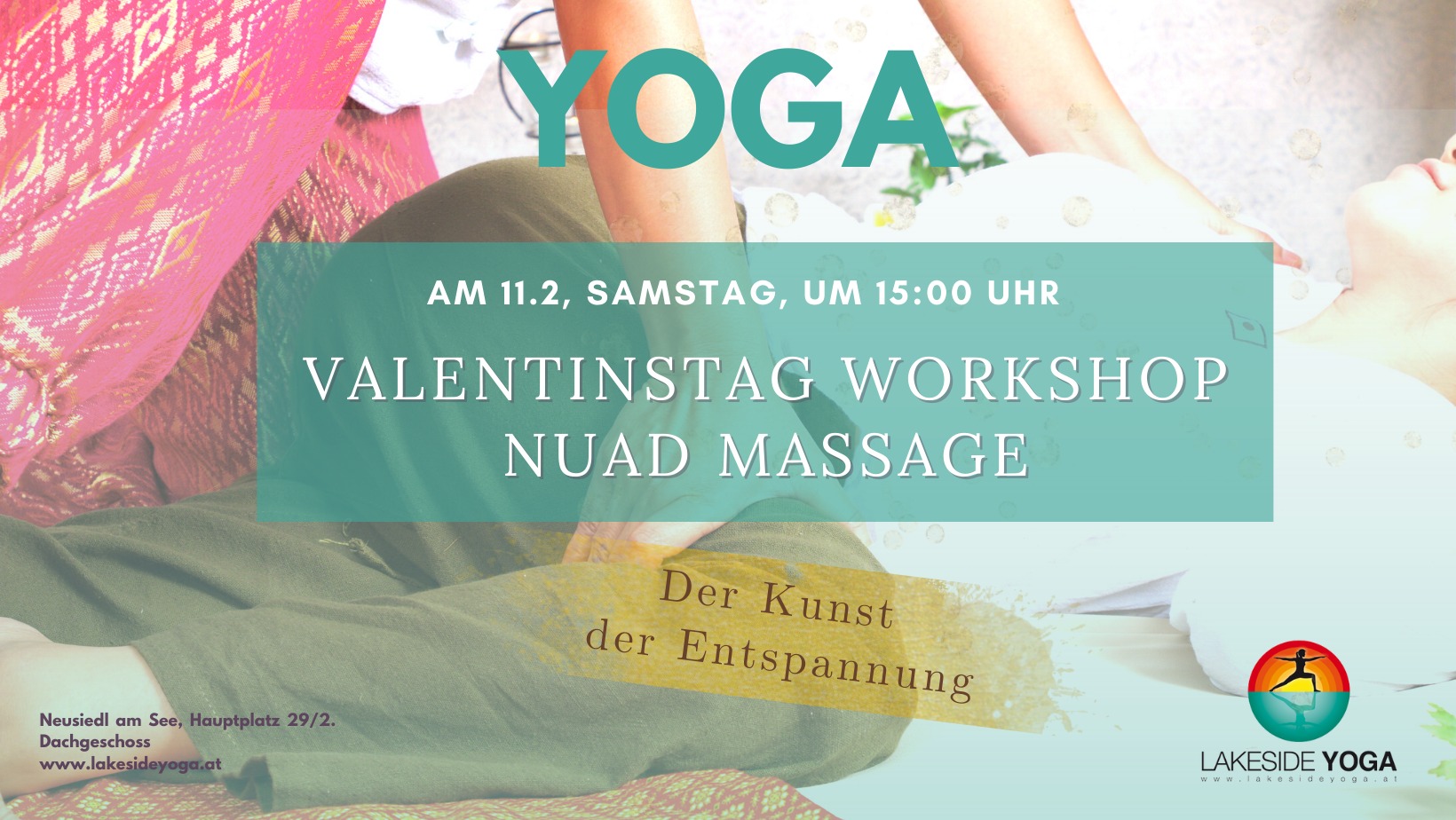 Valentinstag Workshop – Nuad Thai Yoga Partnermassage 11. Feb um 15:00