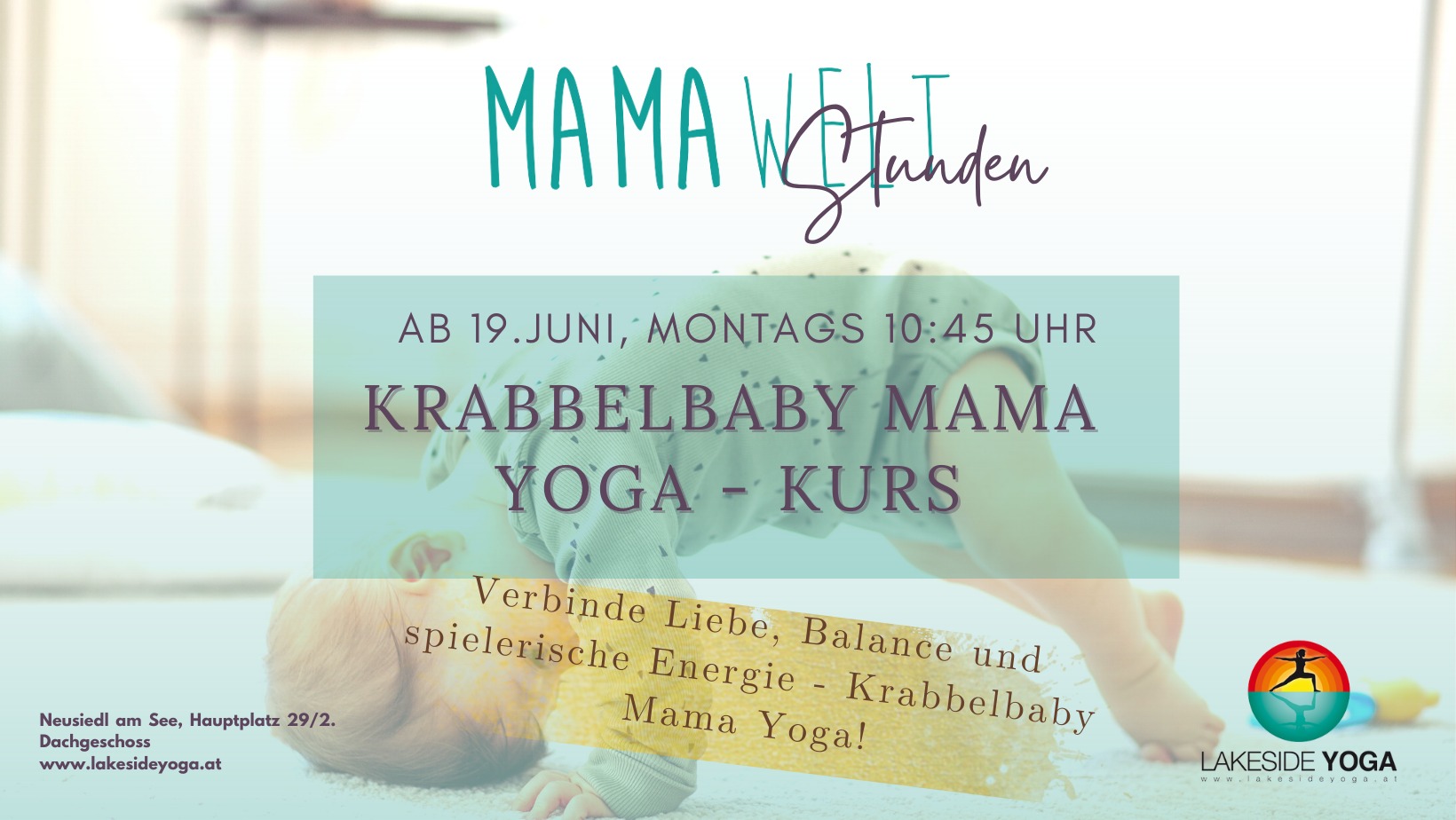 Mama-Krabbelbaby Yoga ab 19.6 Montag um 10:45