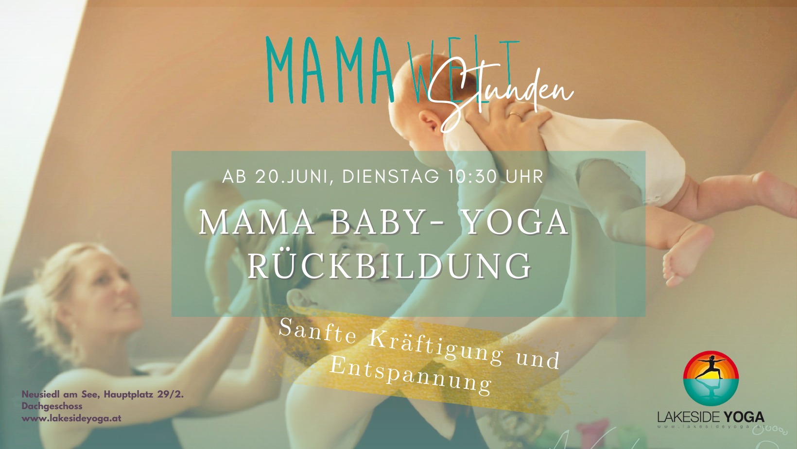 Mama-Baby Yoga-Rückbildung Kurs ab 20.6 Dienstag um 10:30