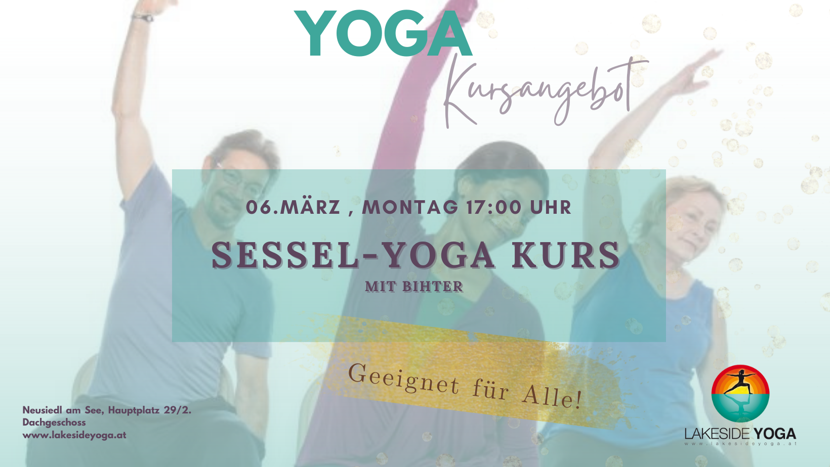 Sessel-Yoga Kurs 6.3 Montag 17:00