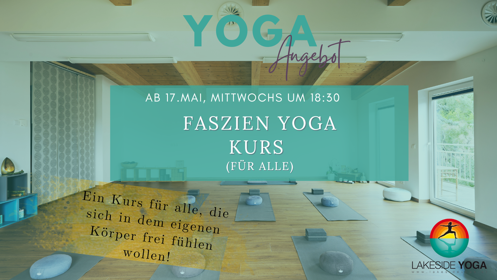 Faszien Yoga-Kurs: Die Freiheit des Körpers 17. Mai, Mittwoch um 18:30